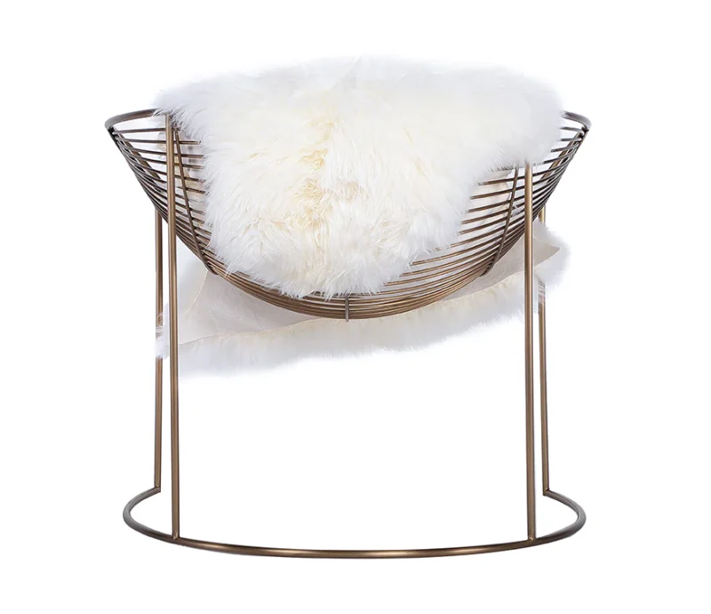 Nordic Gold Metal Style Chair